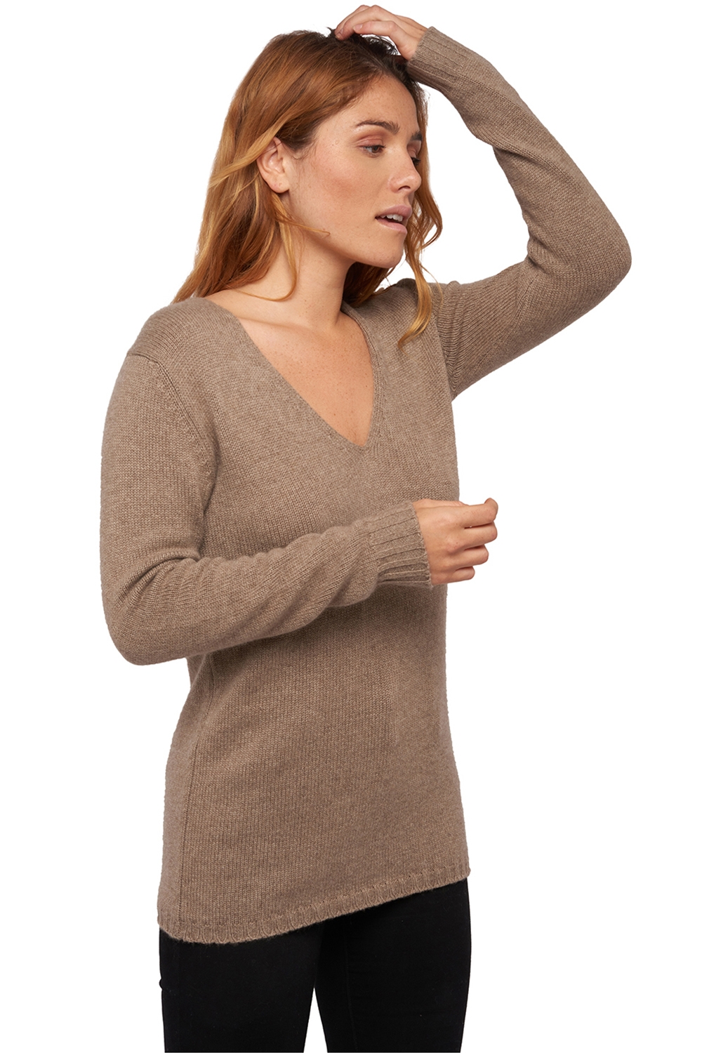 Cachemire Naturel pull femme les intemporels natural vava natural brown 3xl